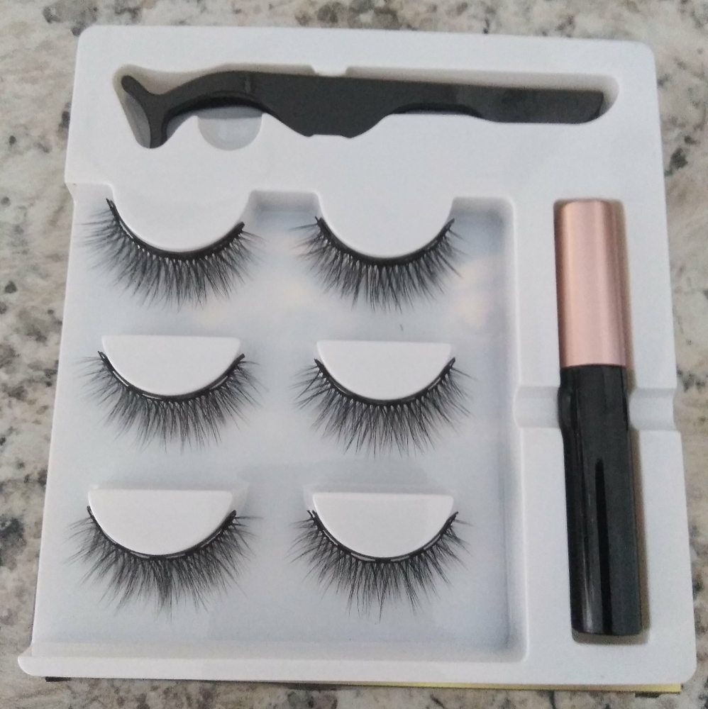 Magnetic eyelashes set